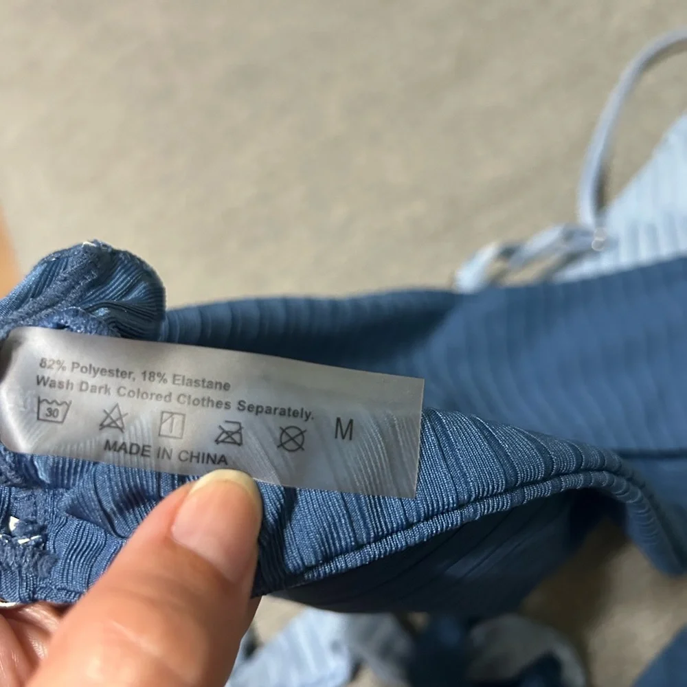 SHEIN blue Two-Tone Women's Bikini Set medium - Picture 6 of 7